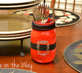 make a santa s mason jar belt, crafts, mason jars, seasonal holiday decor