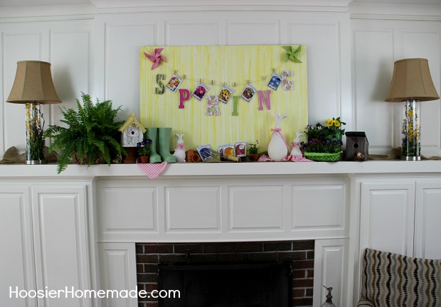 easy ideas to brighten your spring mantel, crafts, fireplaces mantels, seasonal holiday decor