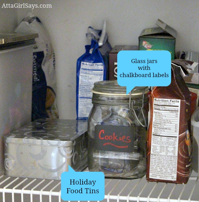 use what you have pantry organization, closet, organizing, Junk food organization