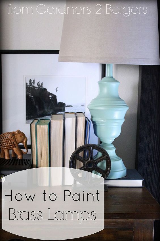 how to paint brass lamps, crafts, lighting, painting, repurposing upcycling