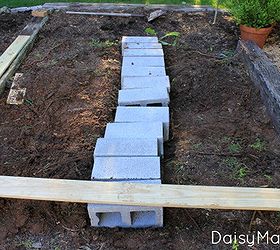 easy deck with concrete blocks and railroad ties, decks, diy, I used concrete blocks as the support between the railroad ties