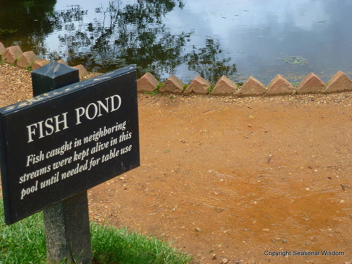 a tour of jefferson s monticello gardens with historian peter hatch, flowers, gardening, Freshly caught fish from nearby streams stayed in this pond near the house until they were ready to be enjoyed at the dinner table
