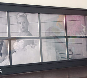 a different way to use a collage frame, home decor, repurposing upcycling, Doesn t it look like the bride is sitting just outside the window
