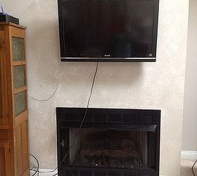 tv mounted above fireplace, fireplaces mantels, home maintenance repairs, lighting