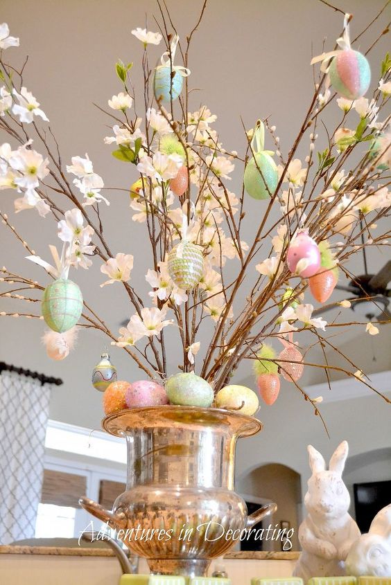 our little easter tree, easter decorations, seasonal holiday d cor