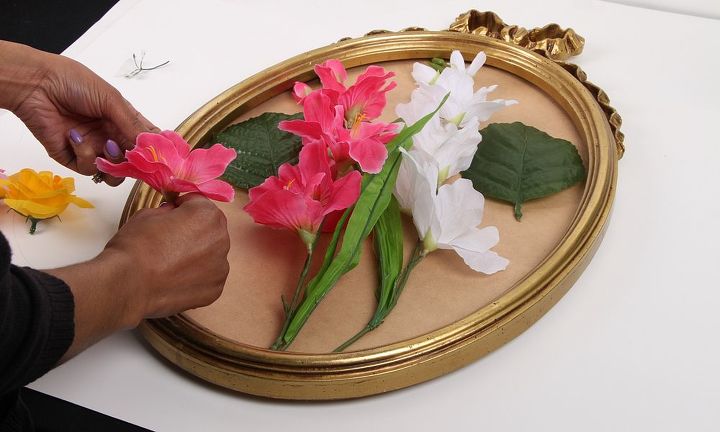 flor de seda de espelho quebrado para ch de panela ou decorao de casa