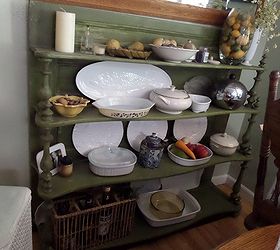 creating my dream sideboard, home decor, kitchen design, painted furniture, repurposing upcycling, shelving ideas, Shelf before painted a sage green