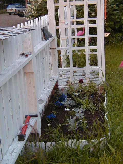 tenant yard in alaska cobblestone amp hardscaping, flowers, gardening, outdoor living