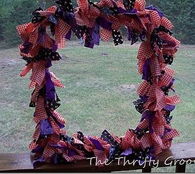 make a halloween fabric wreath, crafts, halloween decorations, repurposing upcycling, seasonal holiday decor, wreaths, Once the frame is complete
