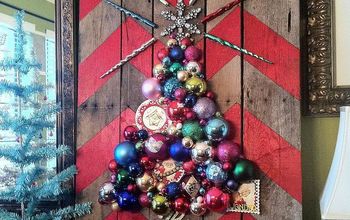 How to Make a Chevron Pallet Ornament Christmas Tree