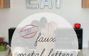 DIY Faux Zinc Letters