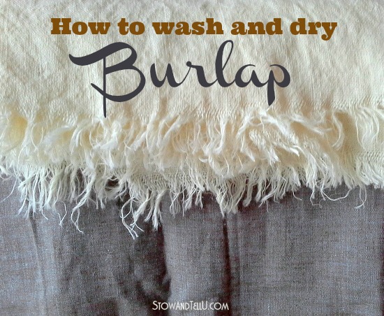 what to expect when washing and drying burlap, crafts, How to wash and dry burlap and what to expect