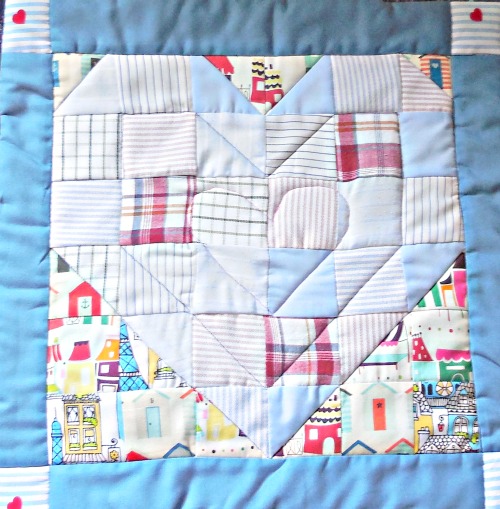 diy memory square made of my dad s recycled shirts, crafts