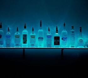 led lighted wall mounted liquor shelves bottle display, LIQUOR WALL MOUNT DISPLAY