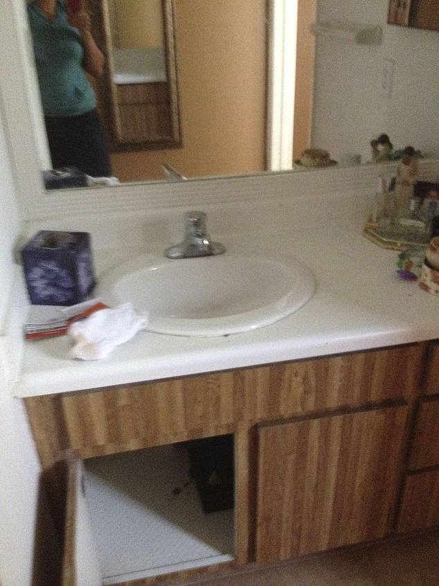 we bought a short sale part 3 the second bathroom, bathroom, remodeling, Ewe on move in day tooth brush and all