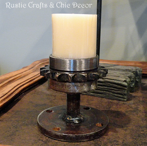 candle holders made from garage parts, crafts, repurposing upcycling
