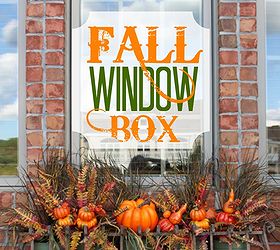 create a fall window box, crafts, curb appeal, seasonal holiday decor