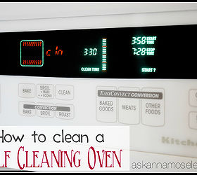how to clean a self cleaning oven, appliances, cleaning tips