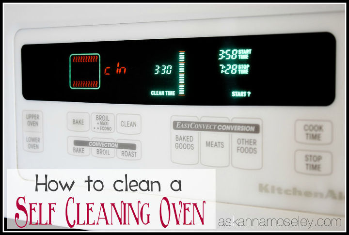 how to clean a self cleaning oven, appliances, cleaning tips