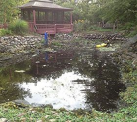 pond clean outs pond service pond renovations by gem ponds serving chicago il and, cleaning tips, home maintenance repairs, ponds water features, Large pond clean out in suburban Chicago last year 1st time cleaned in 7 years