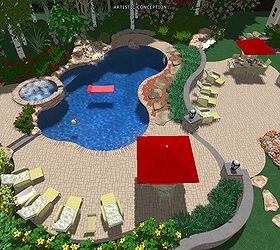 should the ideal backyard oasis include a spa, outdoor living, 3 D Design Technology