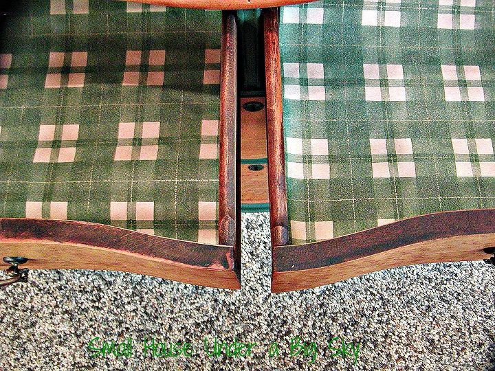 vintage birds eye maple turn of the century dresser, chalk paint, home decor, painted furniture, Found this country plaid wrapping paper to line the drawers