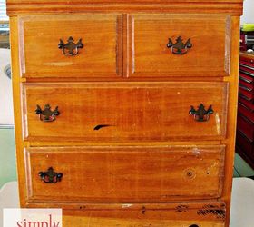 vintage dresser makeover, painted furniture, Vintage Dresser ca 1960