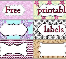 free labels for storage boxes, cleaning tips, storage ideas