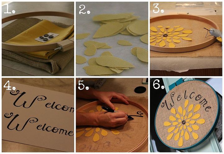 chrysanthemum embroidery hoop, crafts, wreaths