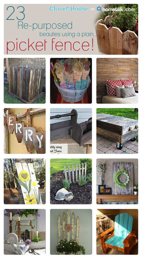 23 picket fence projects, diy, fences, how to, outdoor living, repurposing upcycling