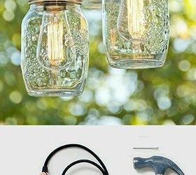 inexpensive lighting using edison bulbs, lighting, outdoor living, In a Mason Jar of course