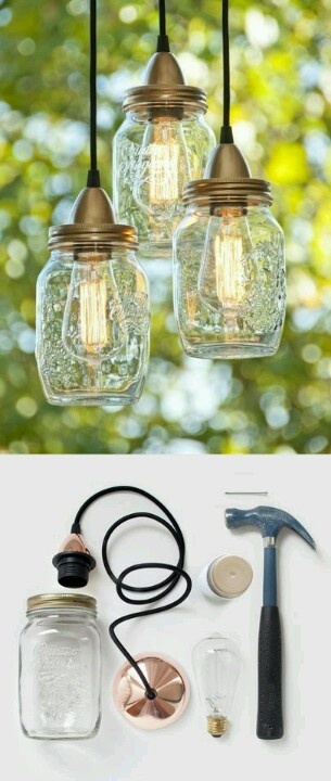 inexpensive lighting using edison bulbs, lighting, outdoor living, In a Mason Jar of course