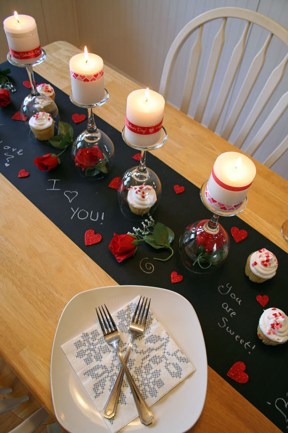 mesa de san valentin diy