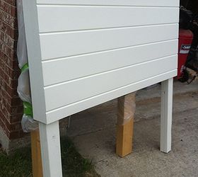door headboard with a twist, painted furniture, repurposing upcycling