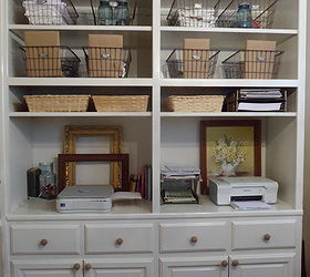 repurposed cabinets for the office craft space, home decor, kitchen cabinets, repurposing upcycling, New office storage