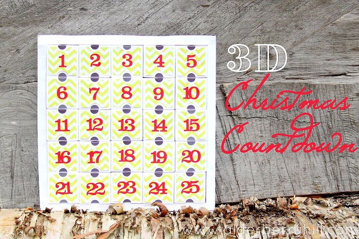 3d christmas countdown, crafts