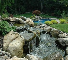 Swimming pool waterfall and ponds | Hometalk