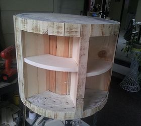 refurbished wire spool, diy, repurposing upcycling, woodworking projects