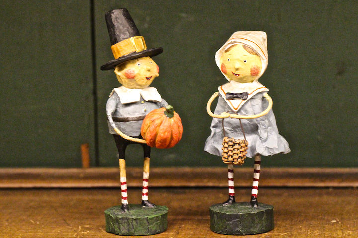 thanksgiving decor using a cast of characters part three, crafts, seasonal holiday decor, thanksgiving decorations, These sweet siblings pictured here in my armoire have visited my garden for the Thanksgiving holiday including a time featured on tumblr