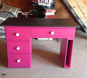 kids desk redo, chalkboard paint, painted furniture, After sassy fun and practical