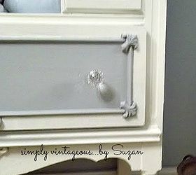 antique china cabinet to linen chest, chalk paint, kitchen cabinets, painted furniture, repurposing upcycling