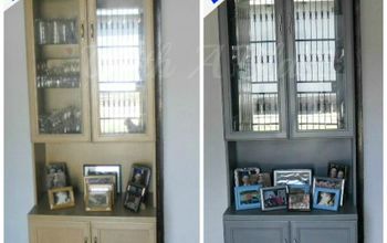 A Makeover of a 90's Hutch {Laminated Wood Painted}