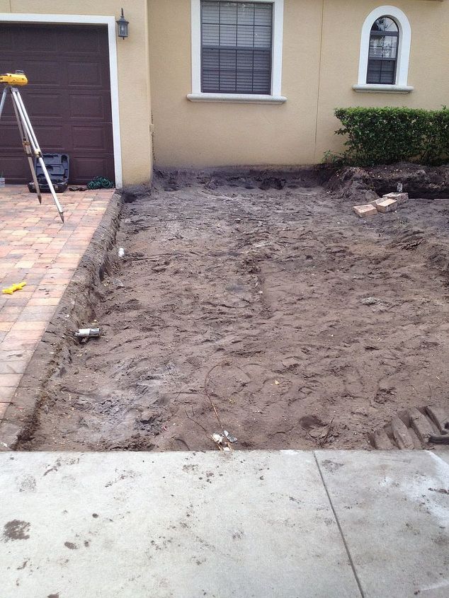 kim project, curb appeal, landscape, outdoor living, Prepping for driveway extension