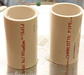 how to make faux candles, crafts, repurposing upcycling, PVC pipe