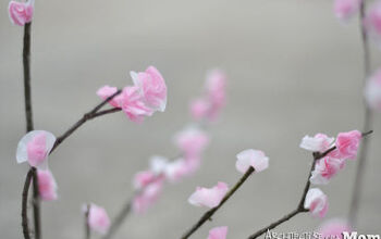 Flores de cerezo de papel de seda #ThinkSpring