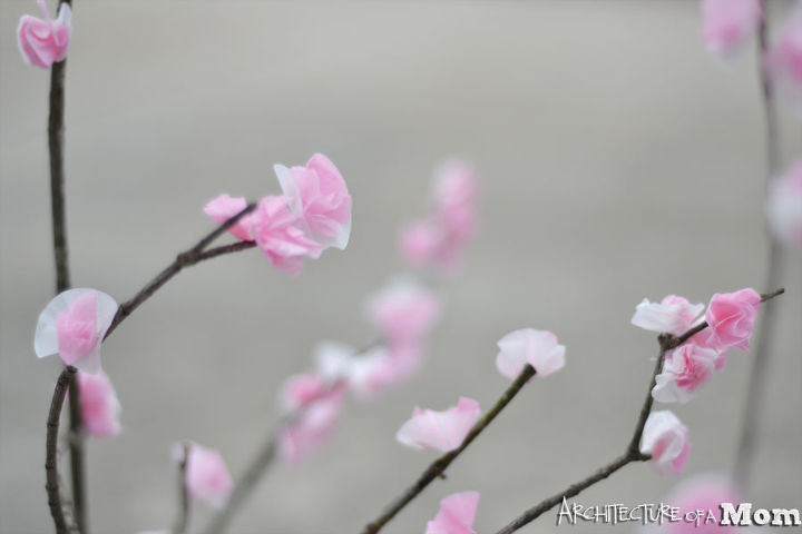 flores de cerezo de papel de seda thinkspring
