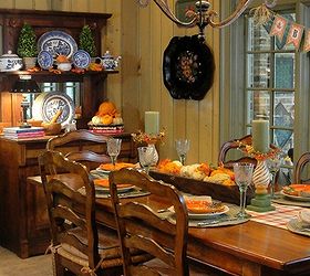 southern home fall tour, seasonal holiday d cor, wreaths, Fall breakfast room with traditional fall color