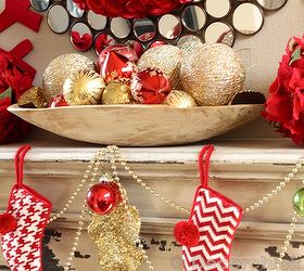 christmas decorating and christmas mantel, seasonal holiday d cor, Festive Christmas Mantel Peek