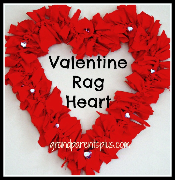 easy valentine rag heart 30 min craft, crafts, seasonal holiday decor, valentines day ideas, Quick easy 30 minute craft for Valentine s Day