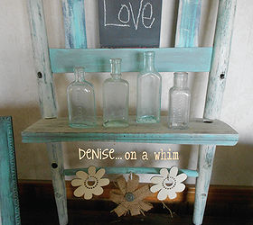 chalkboard shelf from a broken chair, diy, painted furniture, repurposing upcycling, shelving ideas